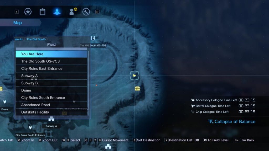 Sword Art Online Fatal Bullet Lost Gate Key Locations (DLC Collapse of