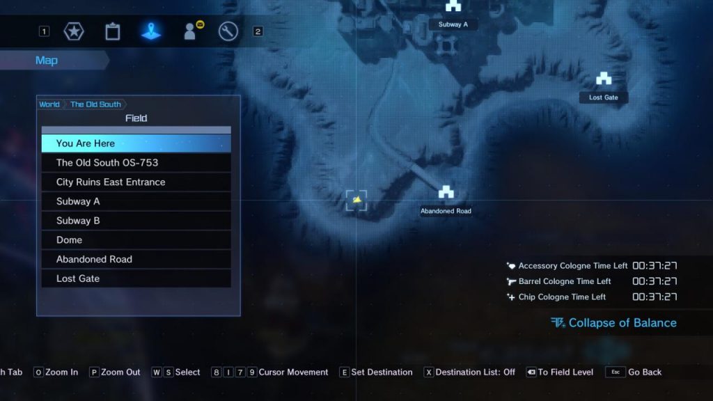 Sword Art Online Fatal Bullet Lost Gate Key Locations (DLC Collapse of