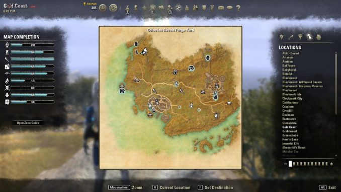 The Elder Scrolls Online: Gold Coast Skyshard Locations - KosGames