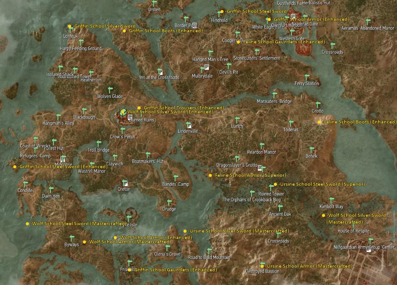 fast travel map witcher 3