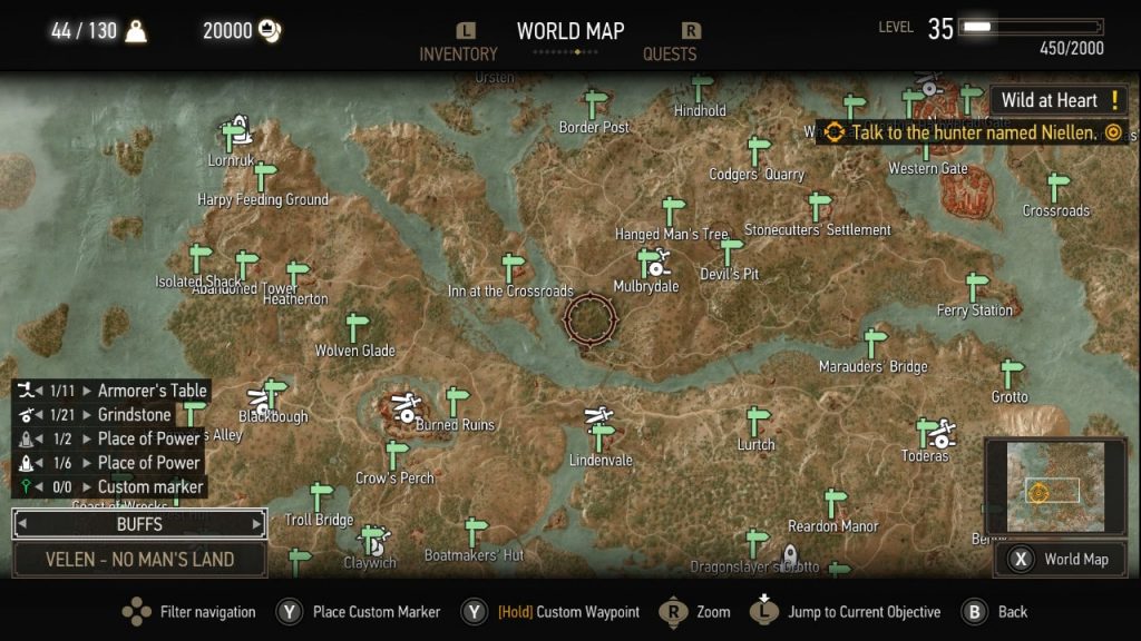 The Witcher 3 Wild Hunt: Velen Map and Locations - KosGames