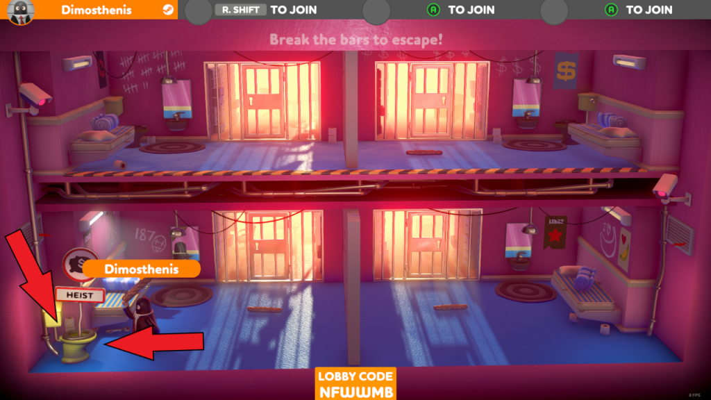 Rubber Bandits How to Change Gamemode (Heist, Brawl, Arcade, Teams