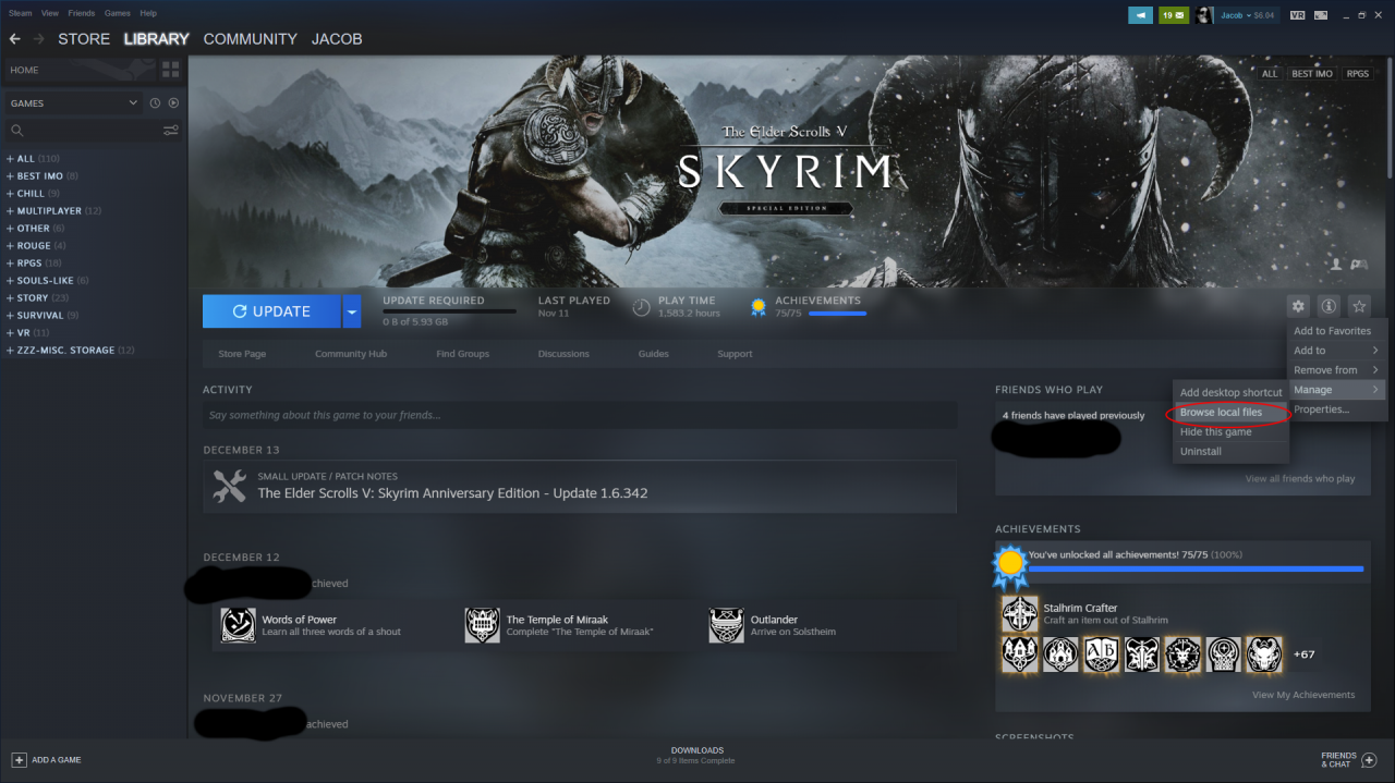 The Elder Scrolls V Skyrim Special Edition How to BackDate SSE for