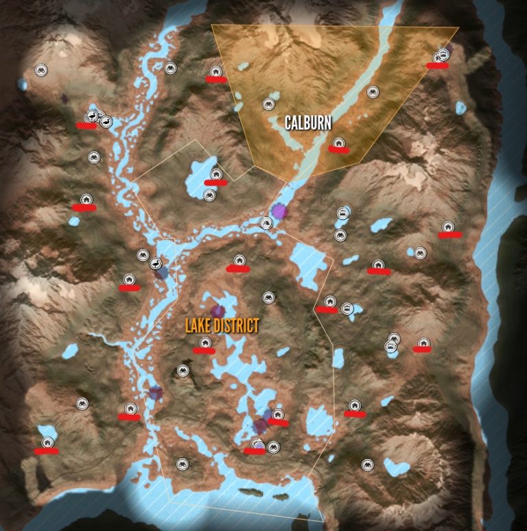 theHunter Call of the Wild™: Map with All Outposts - KosGames