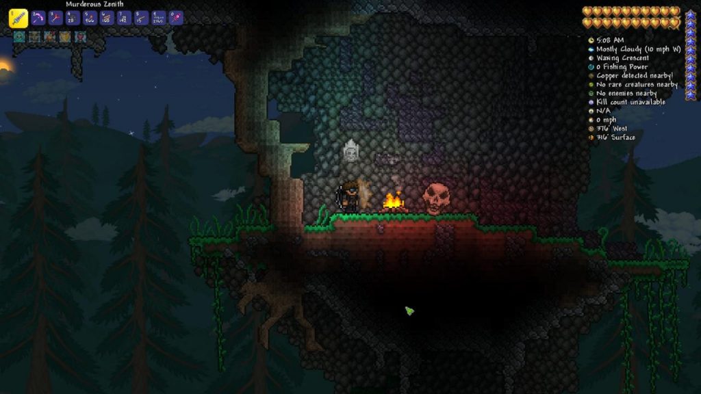 Terraria How to Get Bone Key EASY (1.3.5) KosGames