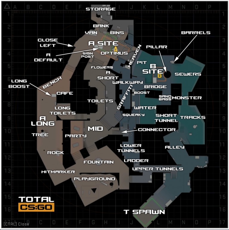 CS GO: All Callouts Map 2022 - KosGames