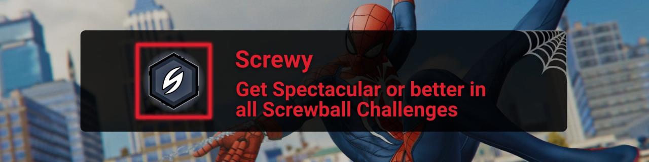 Marvel's Spider Man Remastered PS5 - Screwballed Trophy Guide 