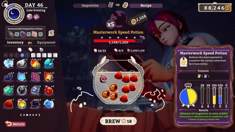 Potionomics: All Masterwork 5 Star Potions (Recipes) - KosGames