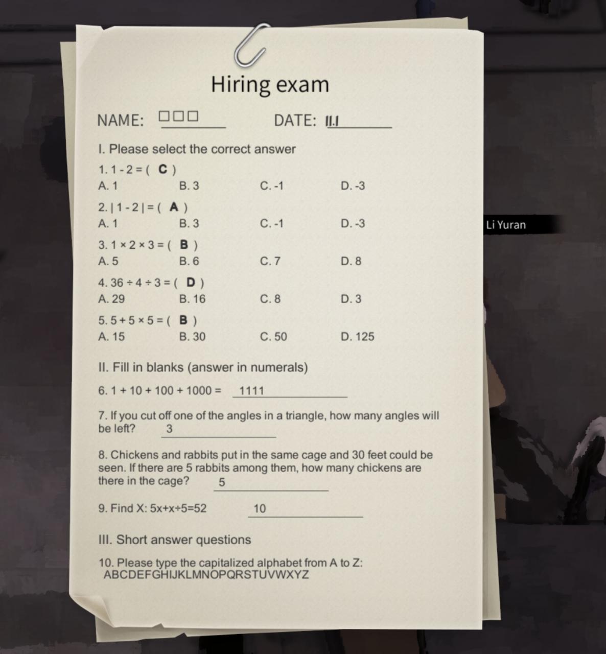 Nobody The Turnaround Exam Study Guide KosGames