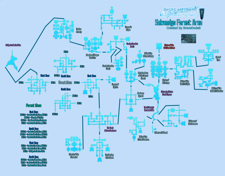 Sword Art Online Re Hollow Fragment Hollow Area Maps KosGames