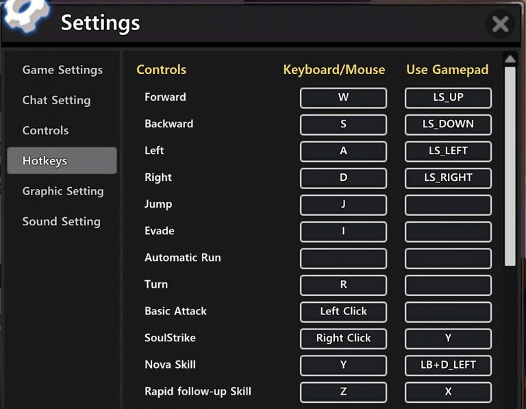 Soulworker: Setting Up a XBox Controller with a Sprint Button - KosGames